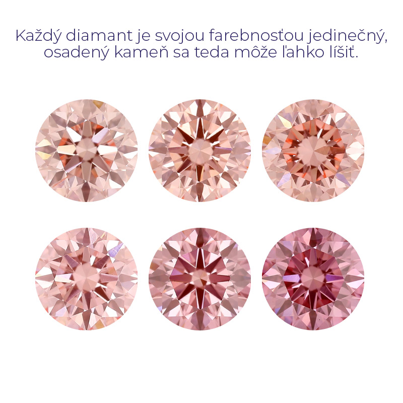Lab-grown IGI 0.32ct VS1 Fancy Vivid Pink Round diamant 113910
