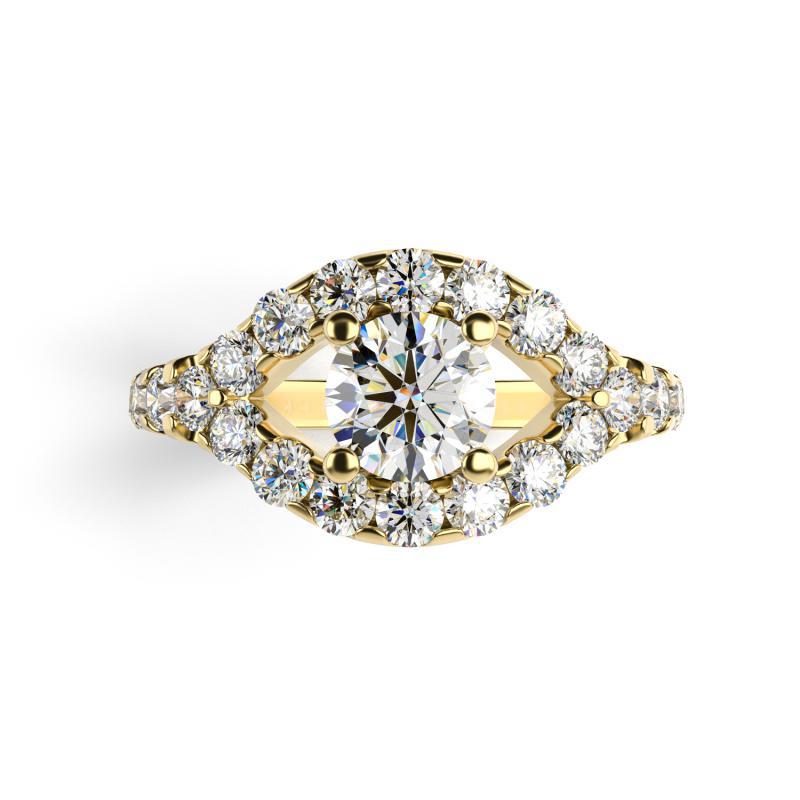 Zásnubný prsteň s diamantmi 11400