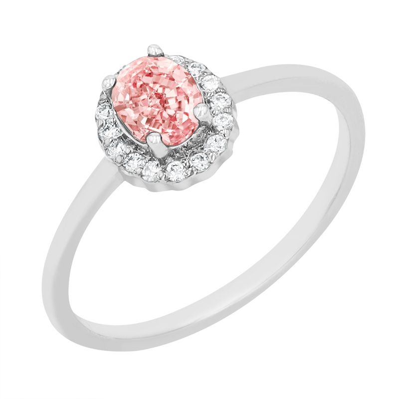 Zásnubný prsteň s certifikovaným fancy pink lab-grown diamantom Bose 114880
