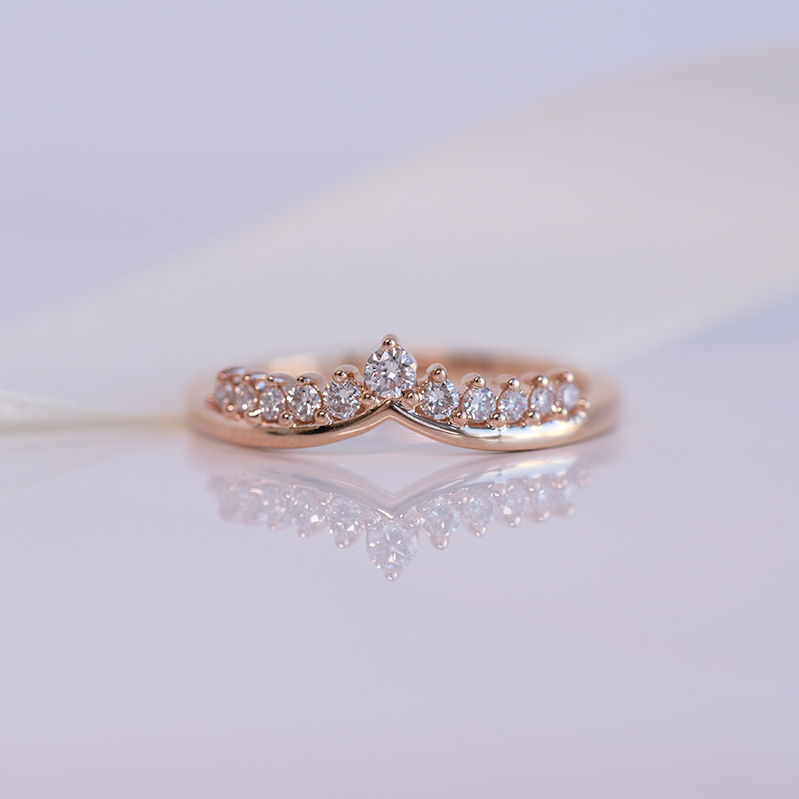 Vykrojený prsteň s diamantmi Santana 116570