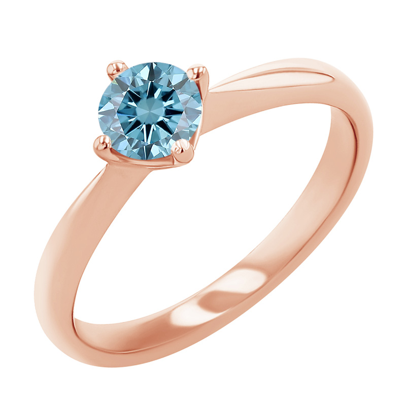 Zásnubný prsteň s certifikovaným fancy blue lab-grown diamantom Maya 125040