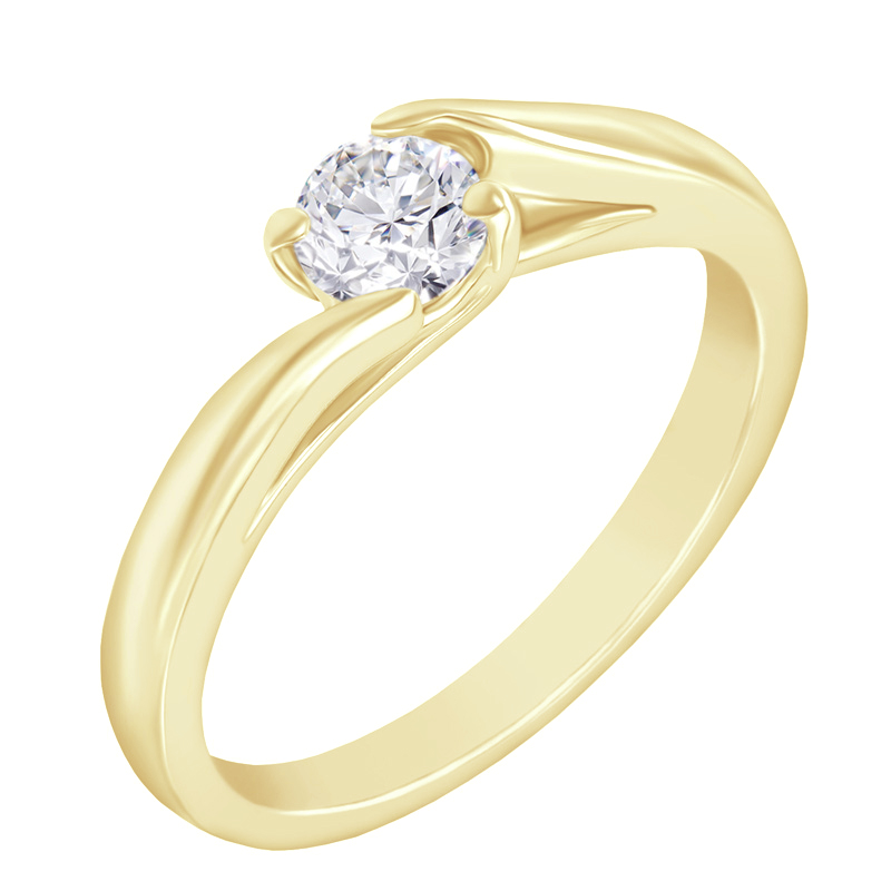 Zásnubný prsteň s lab-grown diamantom Saffie 125640