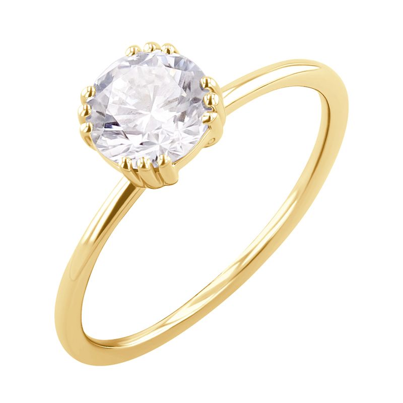 Zásnubný prsteň s diamantom Evelle 127400