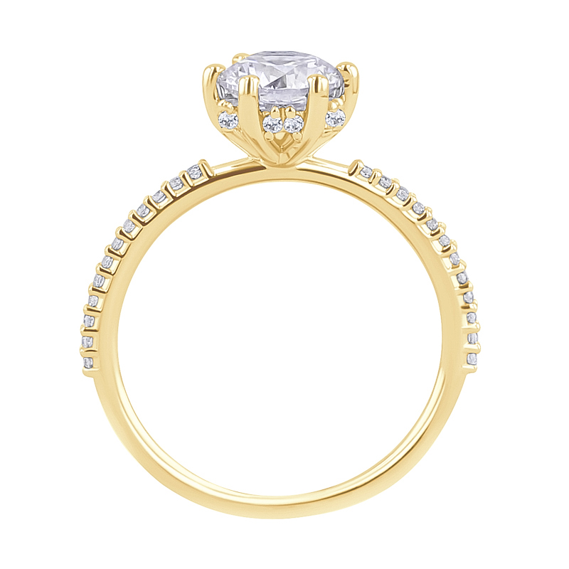Zdobený zásnubný prsteň s diamantmi Annice 127910