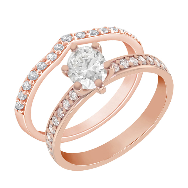 Set prsteňov s možnosťou výberu diamantu Magee 132710