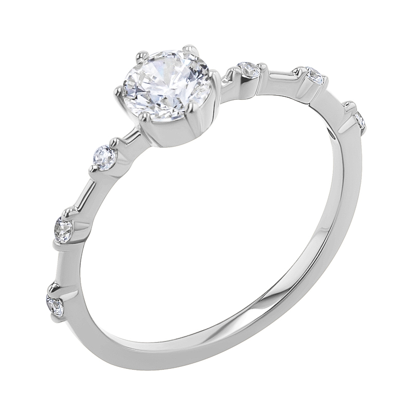 Zásnubný prsteň s diamantmi Jelena 134350