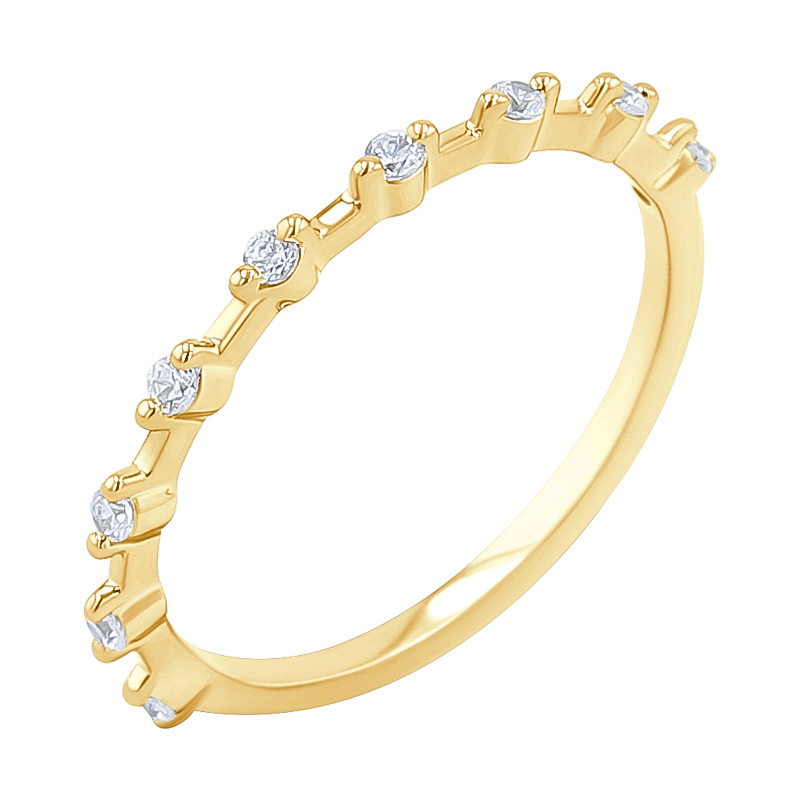 Strieborný eternity prsteň s lab-grown diamantmi Navin 135530