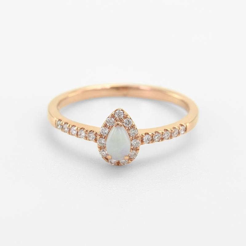Zlatý prsteň s diamantmi 14850