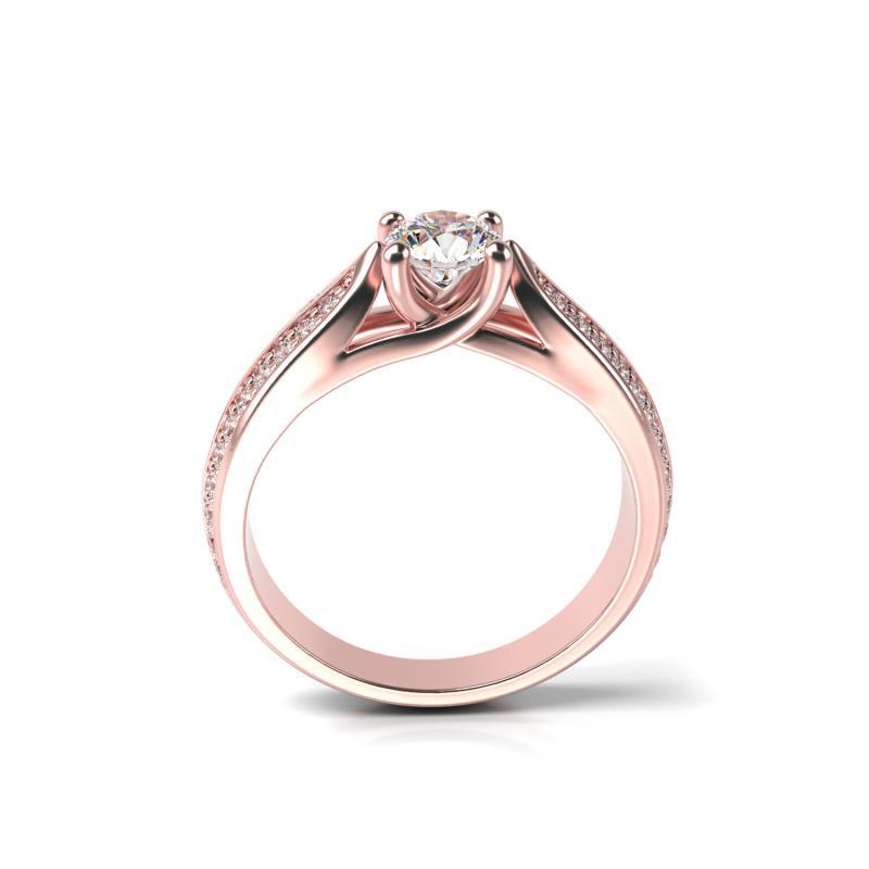 Zlatý prsteň s diamantmi 15750