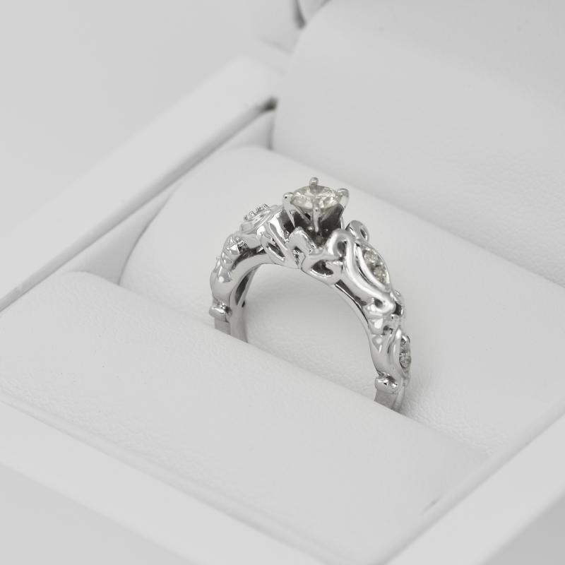 Romantický zlatý prsteň 17320