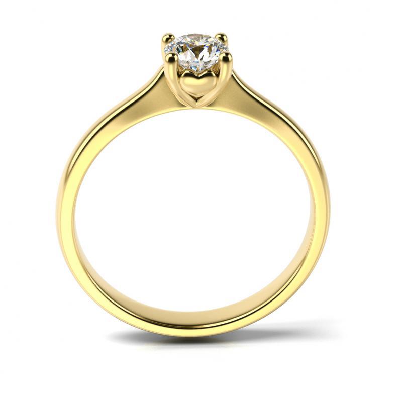Zásnubný prsteň zo žltého zlata Orvar 22030