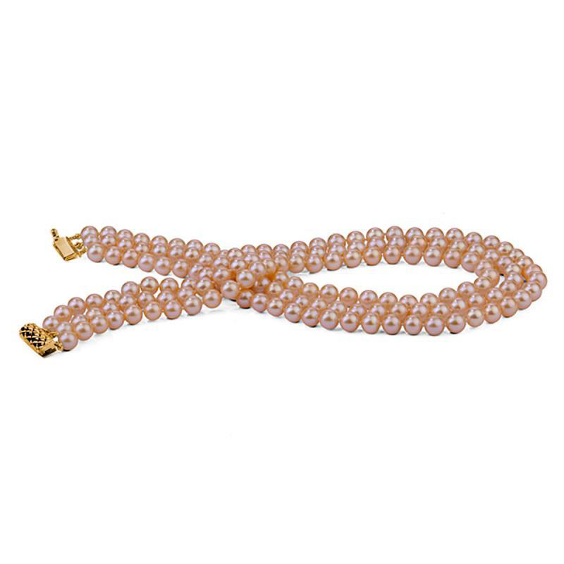 Zlatý náhrdelník s perlami 24010