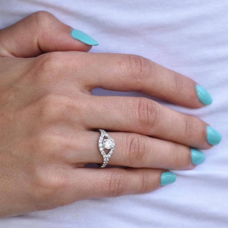 Diamantový zásnubný prsteň 24030