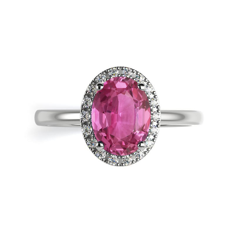 Prsteň s ružovým zafírom 24890