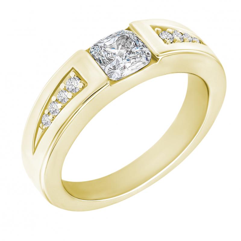 Zlatý prsteň s cushion diamantom Damyah 2620
