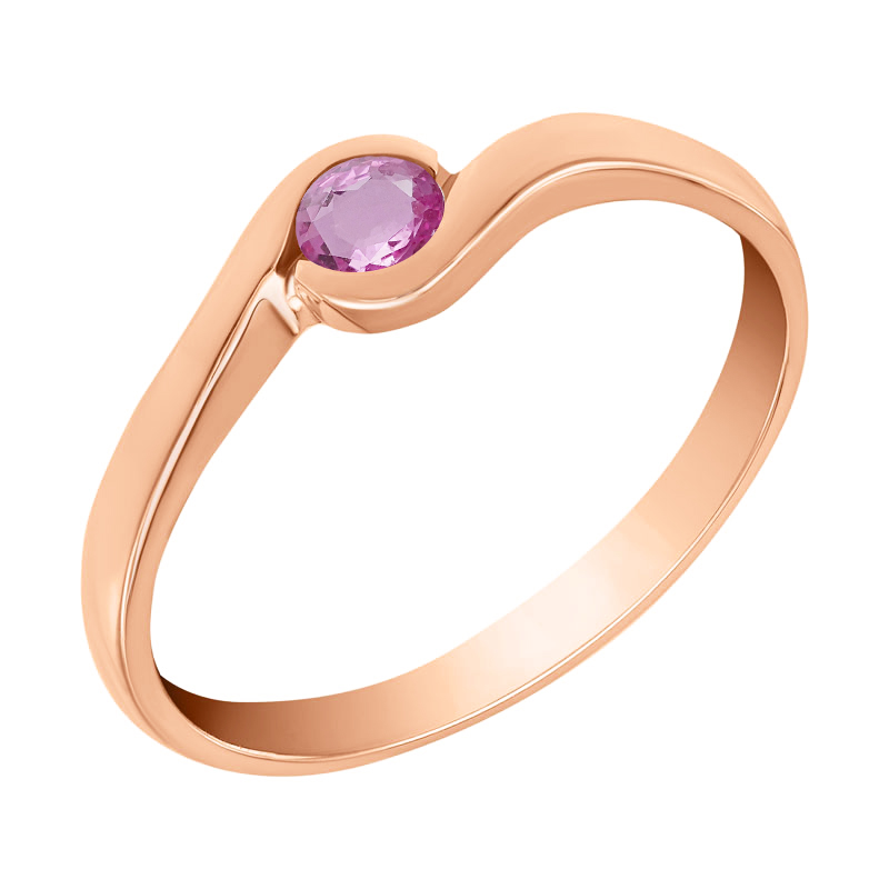 Zásnubný prsteň s ružovým zafírom 31970