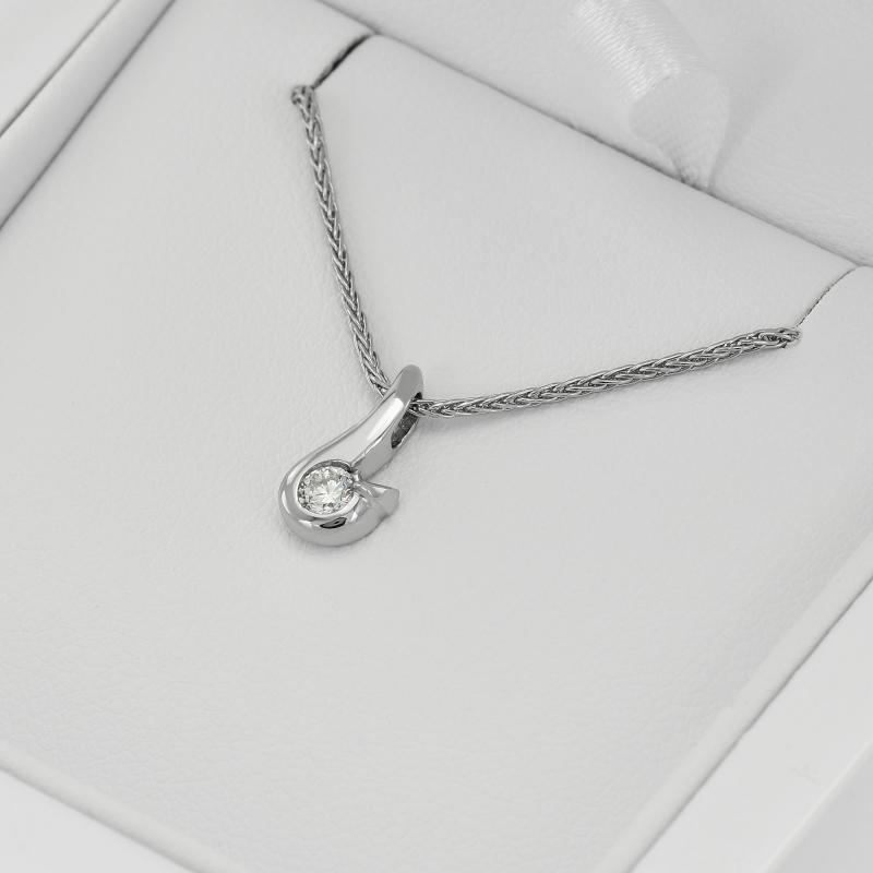 Platinový náhrdelník s diamantom Cheryth 35980