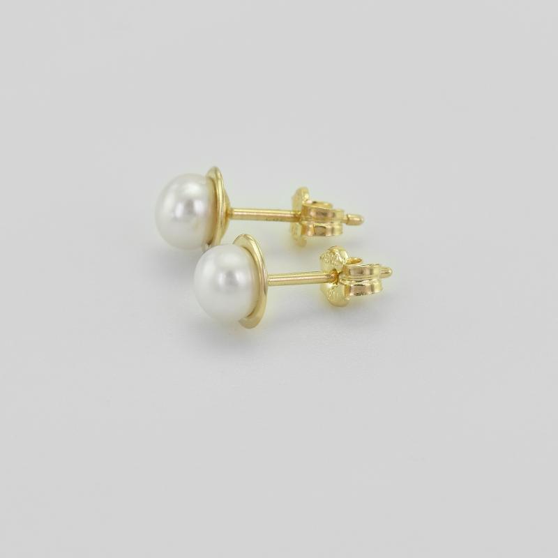 Zlaté perlové náušnice 39680