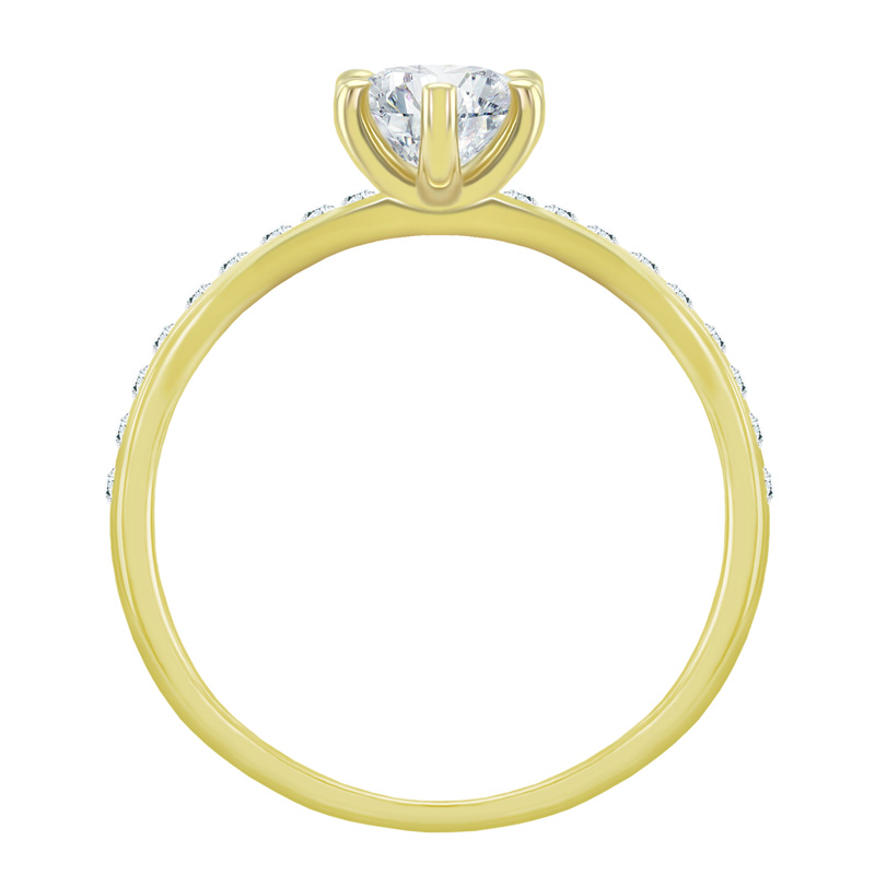 Zásnubný prsteň s diamantmi 41750