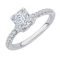 Zásnubný prsteň s princess diamantom Beryl