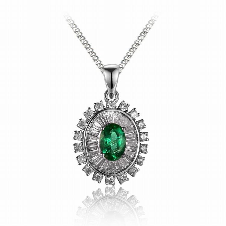 Smaragdový diamantový náhrdelník 4760