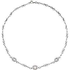 Akvamarínový náhrdelník s diamantmi 53070