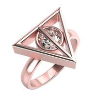 Kúzelný zlatý prsteň Harry Potter s diamantom 
