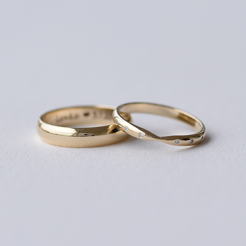 Snubné zlaté prstene 61850