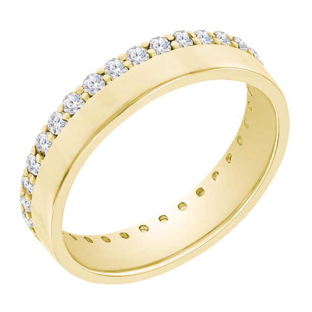 Eternity prsten ze zlata plný diamantů 61970