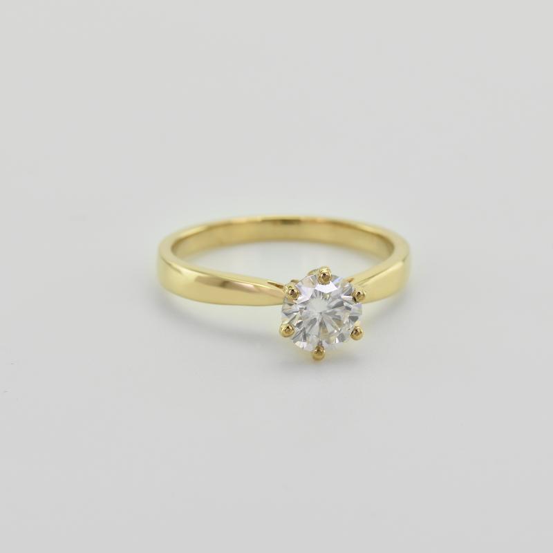Diamantový zlatý prsteň 64830