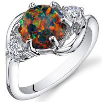 Strieborný prsteň s čiernym opálom Ardyne