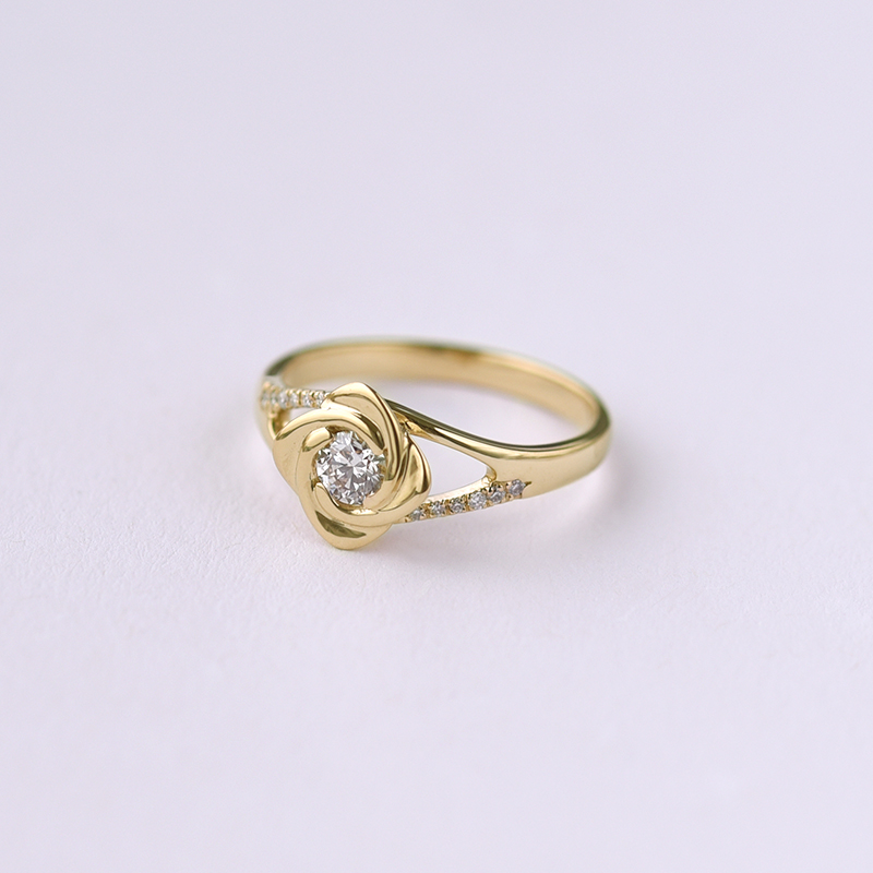Zásnubný zlatý prsteň 75590
