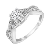 Luxusný zásnubný prsteň s lab-grown diamantmi Iason