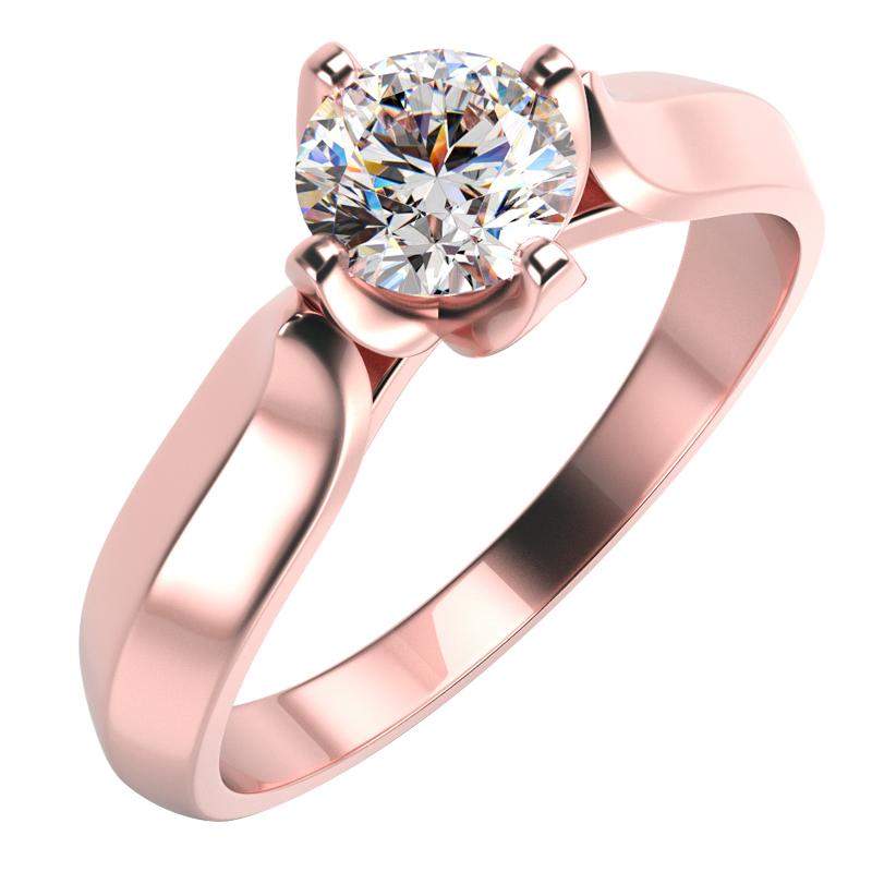 Prsteň s certifikovaným diamantom 78650