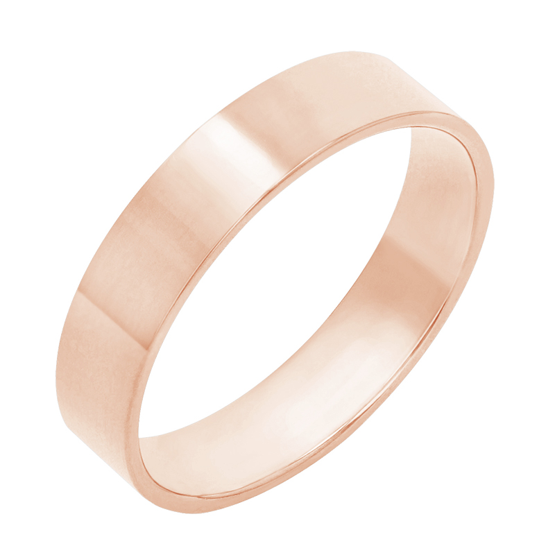 Pánský snubný prsteň z ružového zlata 80360