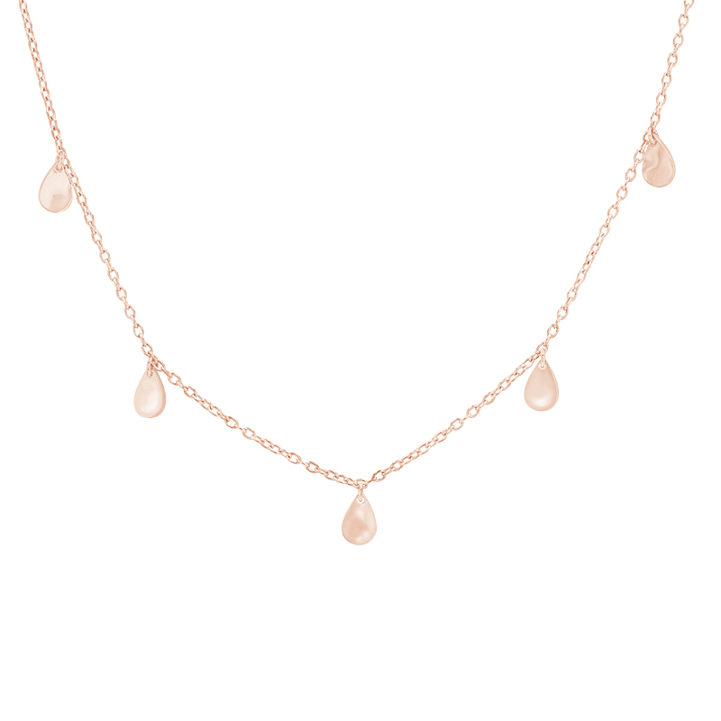 Strieborný náhrdelník s drobnými kvapkami Lucie 82130