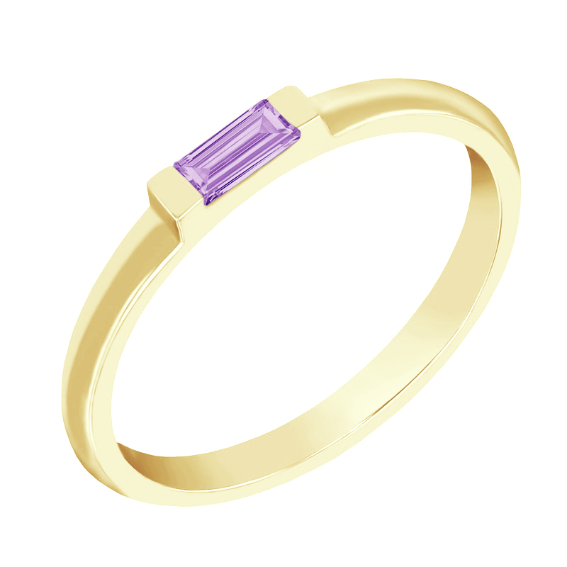Zlatý prsten s ametystom 82410