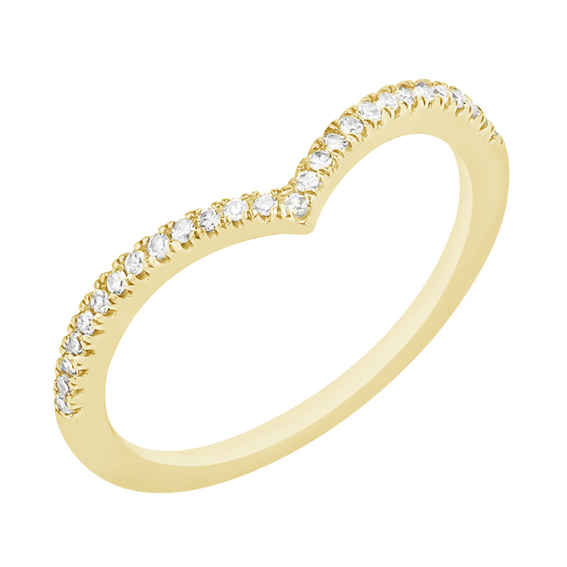 Diamantový vykrojený prsteň zo žltého zlata 83000