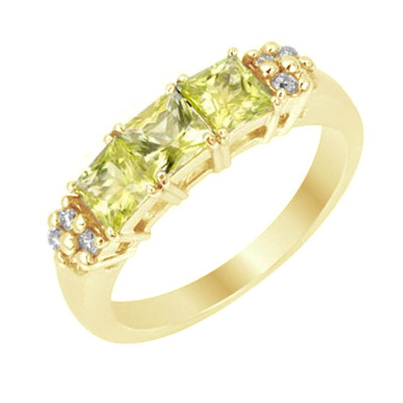 Turmalínový prsteň s diamantmi 83810