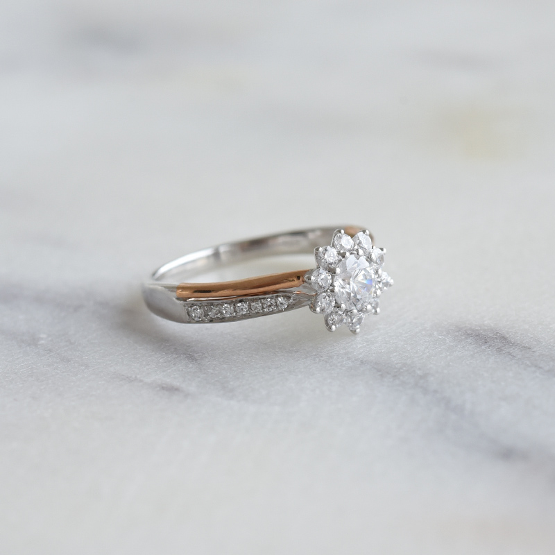 Diamantový prsteň zo zlata 86610