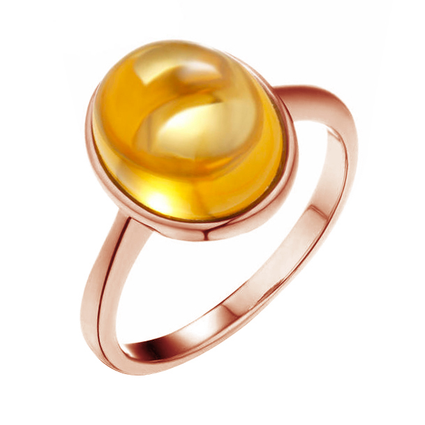 Prsteň zo zlata s citrínom Gindy 88810