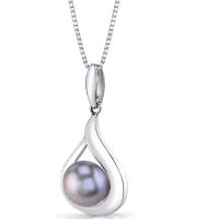 Elegantný strieborný náhrdelník s perlou Kesin
