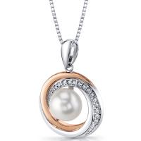 Strieborný náhrdelník s perlou Mirah