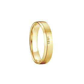 Zlaté svadobné prstene s diamantmi Amit 96080