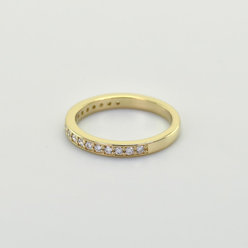 Eternity zlatý prsteň s lab-grown diamantmi Dunn 101421
