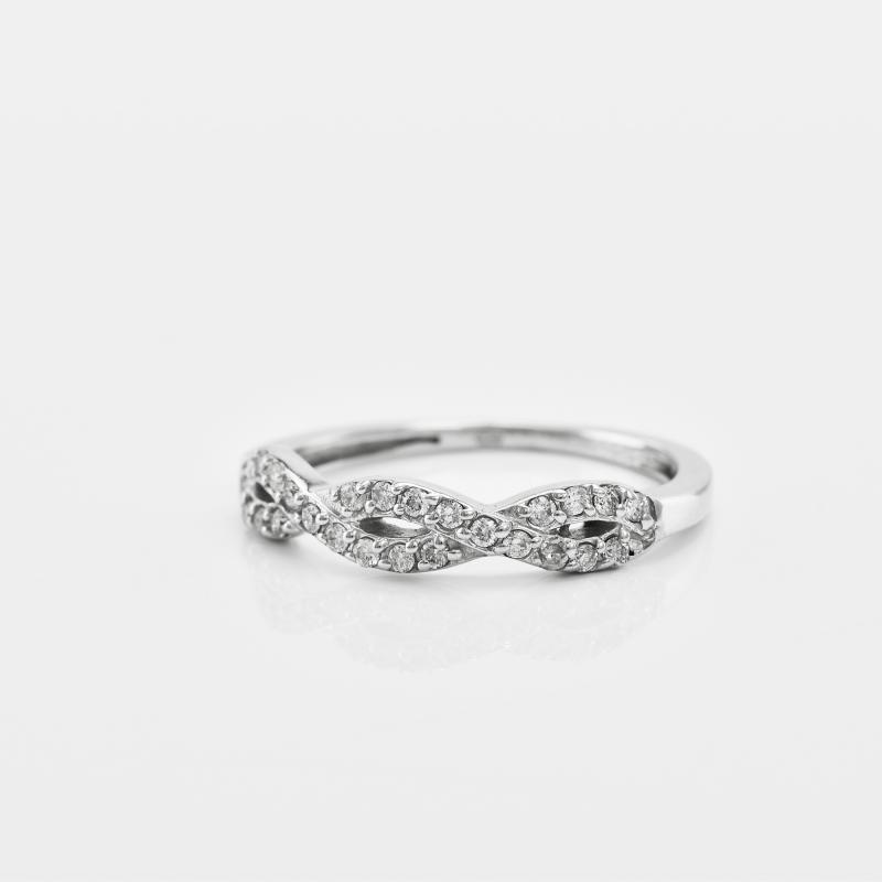 Infinity prsteň posiaty lab-grown diamantmi Cosette 101571