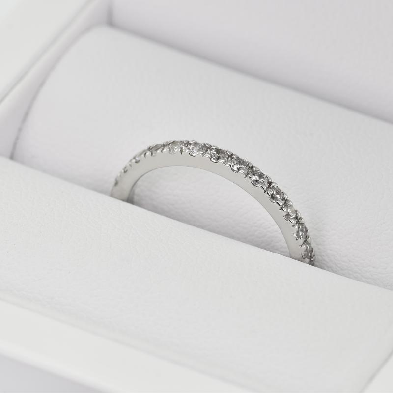Eternity prsteň s lab-grown diamantmi a pánsky komfortný prsteň Milana 101931