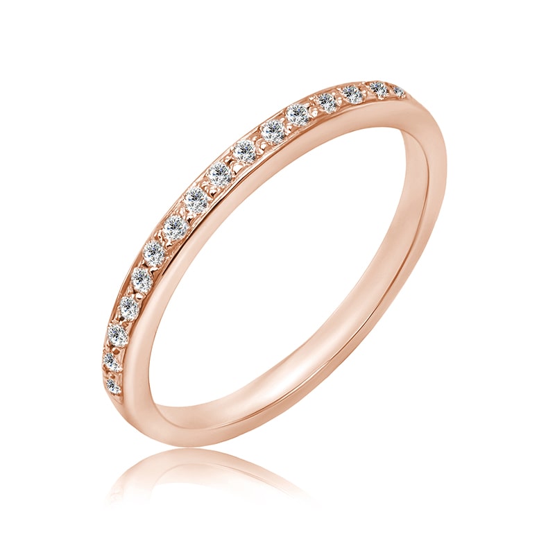 Eternity prsteň s lab-grown diamantmi a pánsky komfortný prsteň Lulit 101941