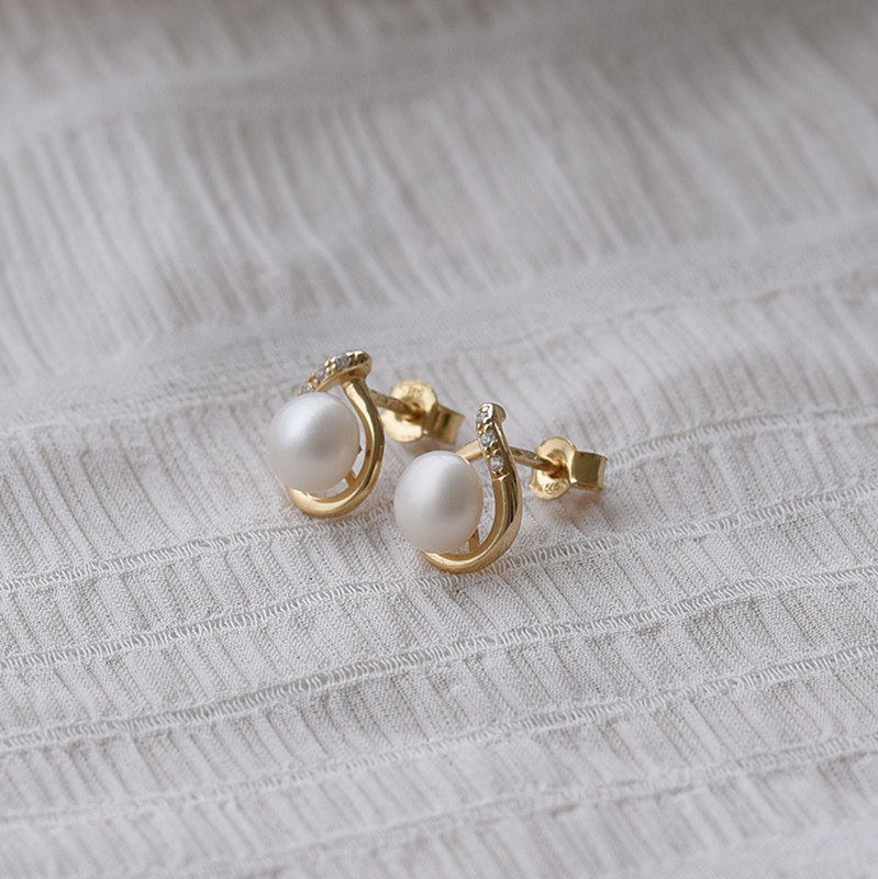 Romantická perlová kolekcia šperkov zo zlata Gala 103571