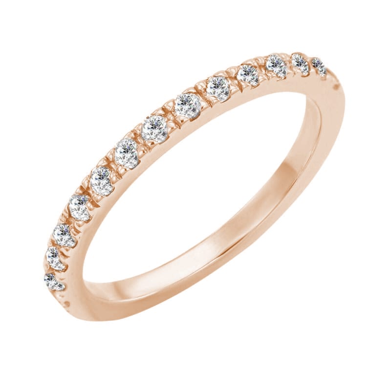 Eternity prsteň s moissanitmi a pánsky komfortný svadobný prsteň Arooj 105411